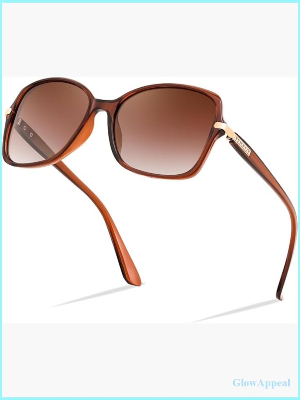 Polarized Square Sunglasses UV400 Protection Vintage